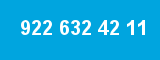 922 632 42 11 922 632 42 11